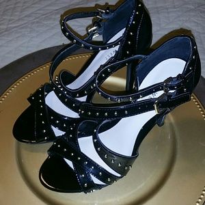 MINT Nine West Embellished Sandal Heels